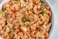 Delicious Paleo Whole30 Keto Buffalo Ranch Chicken Salad
