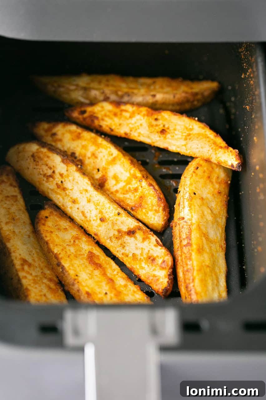 crispy potatoes in the air fryer
