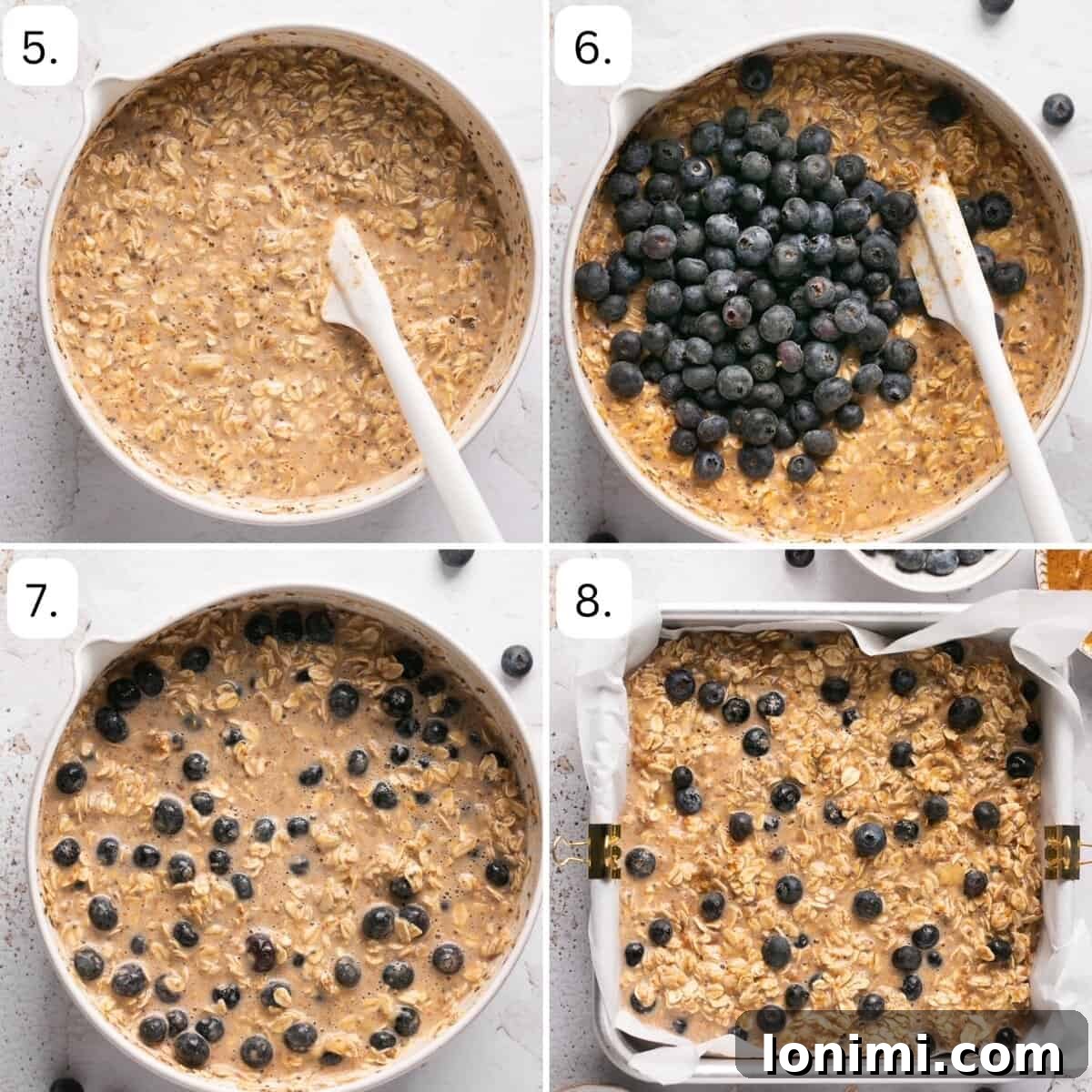 Protein-Packed Vegan Baked Oats 5 more numbered step by step photos showing how to make this recipe