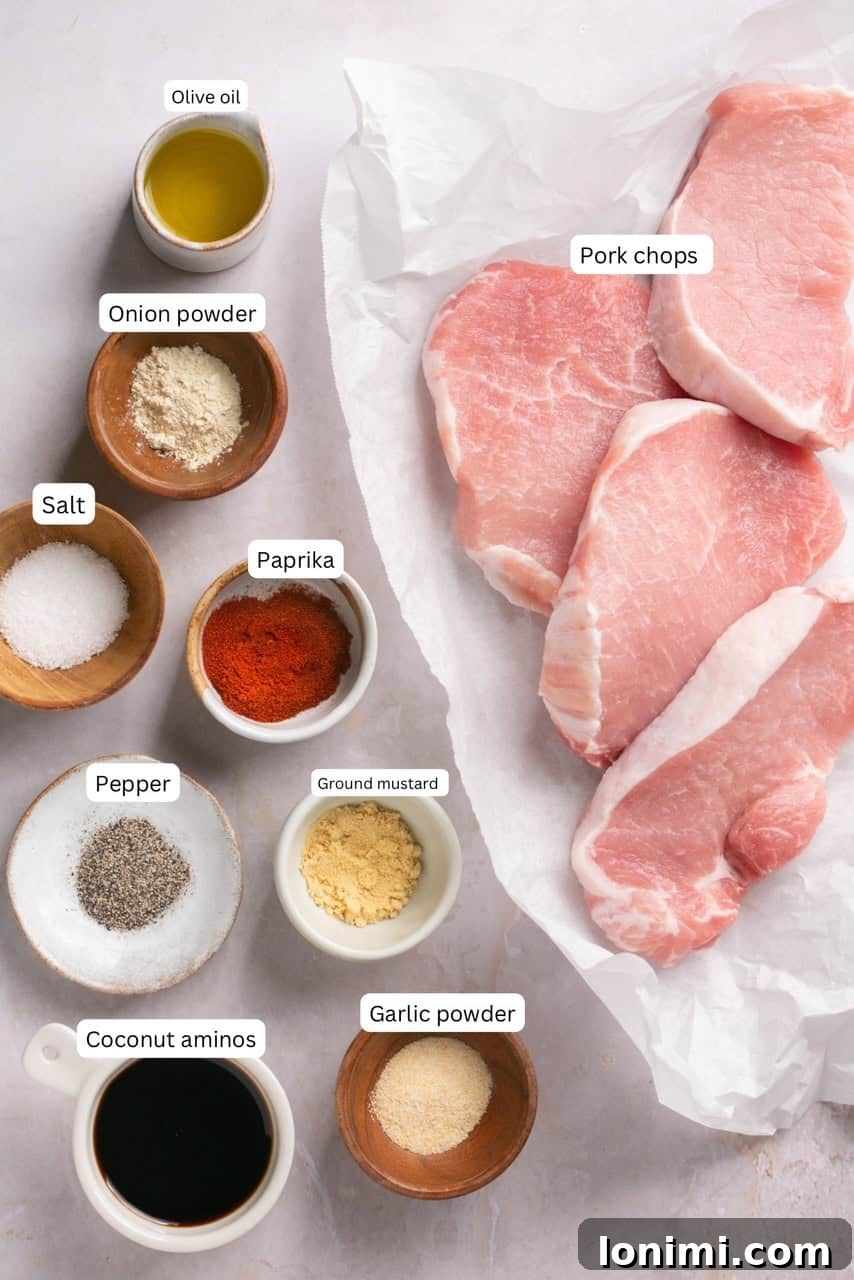 recipe ingredients labeled and in nesting bowls 