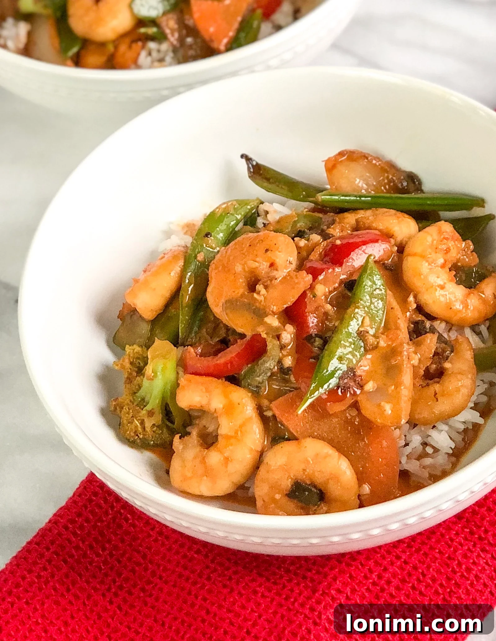 Fresh ingredients for Thai Coconut Curry Shrimp