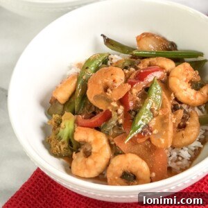 Thai Coconut Curry Shrimp Bowls