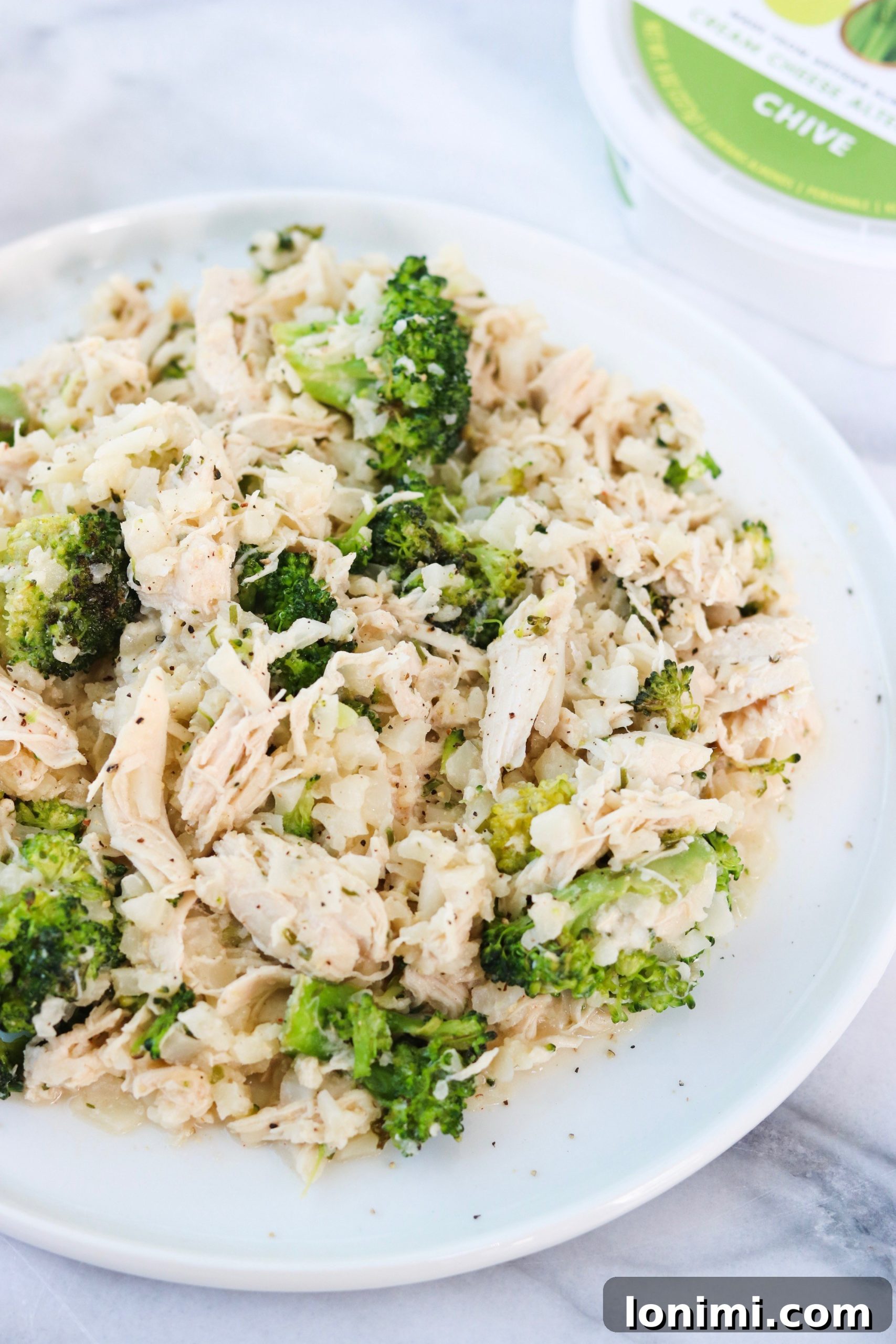 Instant Pot Chicken Broccoli & Rice Casserole: A delicious dairy-free weeknight meal.