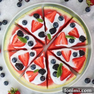 Whole30 Watermelon Pizza that is also paleo and gluten free