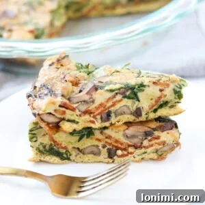 Whole30 Spinach Bacon Mushroom Frittata 6 Spinach Bacon and Mushroom Crustless Quiche