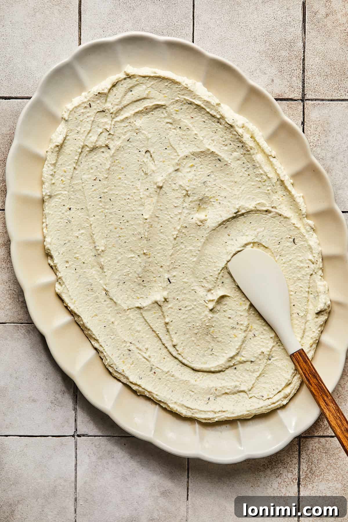 Effortless Mediterranean Layered Feta Dip 6 whipped feta on a platter