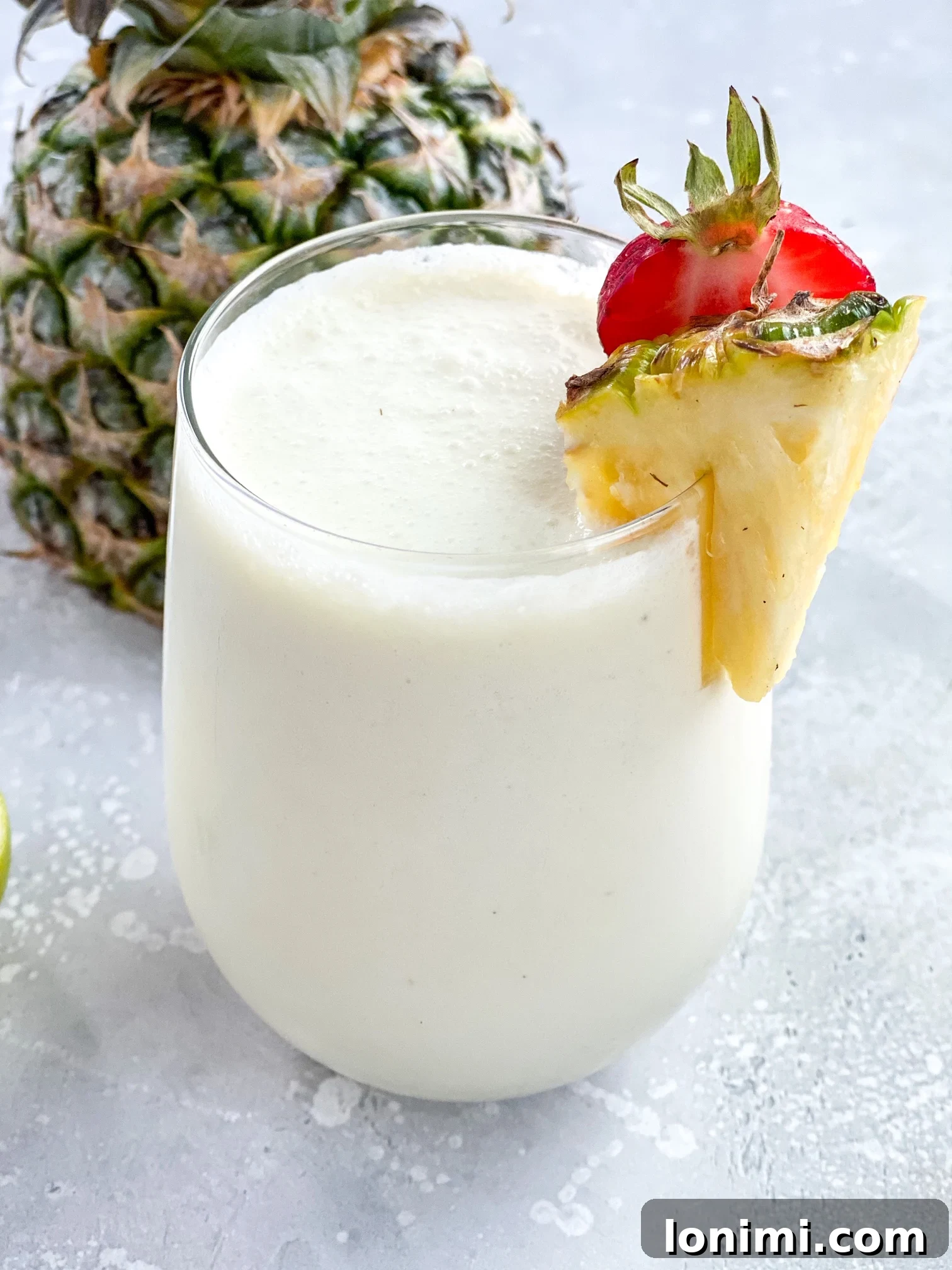 Labor Day Weekend Rewind 15 Easy 3-ingredient Paleo and dairy-free Pina Colada, a refreshing tropical drink