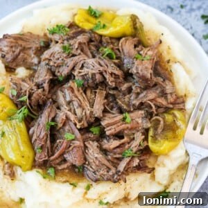 Healthy Mississippi Pot Roast with Beef Gravy