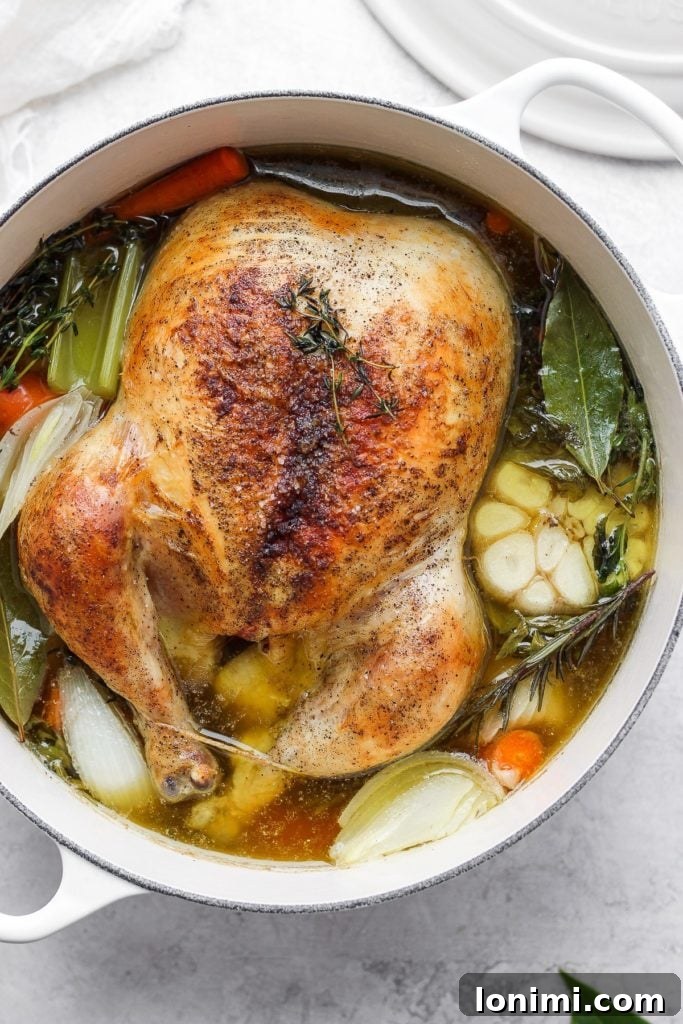 25 Hearty Whole30 Soups, Stews, and Chilis 15 A comforting bowl of Sunday Afternoon Roasted Chicken Soup, deeply flavorful and wholesome, with tender chicken and vegetables.