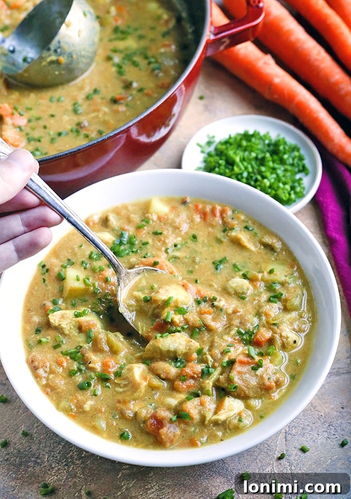 25 Hearty Whole30 Soups, Stews, and Chilis 17 Exotic and flavorful Whole30 Chicken Curry Soup, a delicious healthy meal with coconut milk and spices.