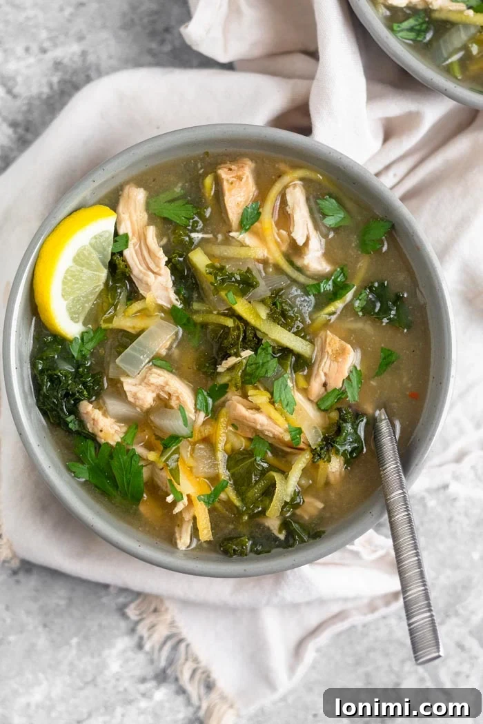 25 Hearty Whole30 Soups, Stews, and Chilis 25 A wholesome bowl of Turkey Butternut Squash Soup, packed with nutrients and Whole30 friendly, garnished with fresh herbs.