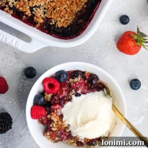 Paleo Vegan Berry Crisp