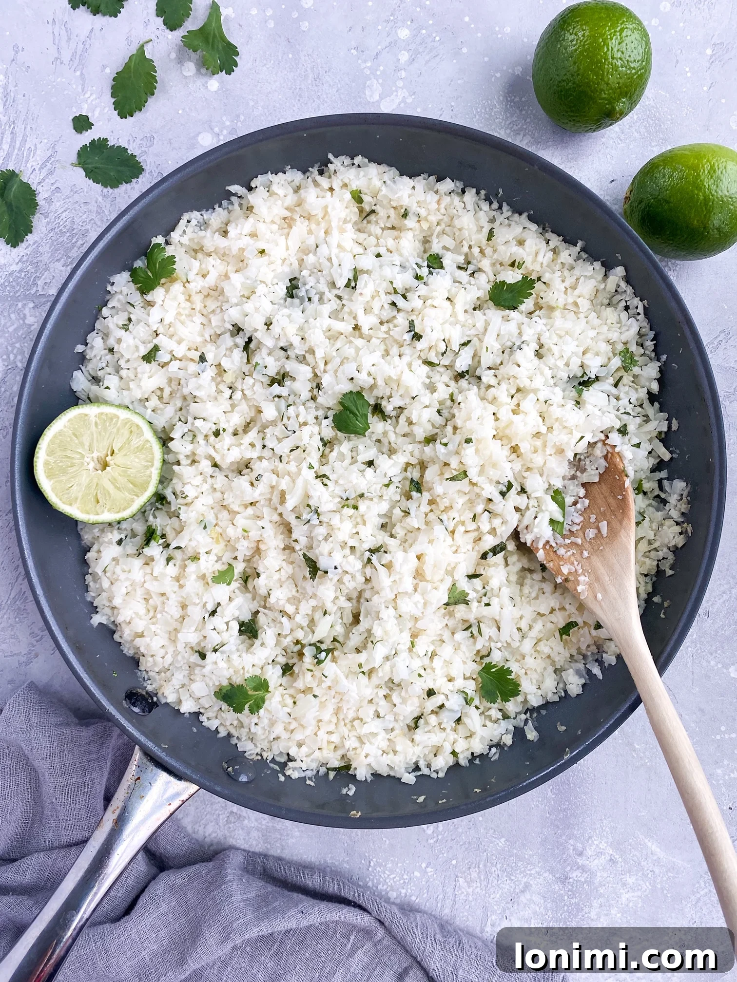 Zesty Coconut Lime Cilantro Cauliflower Rice 2 Coconut Cilantro Lime Rice