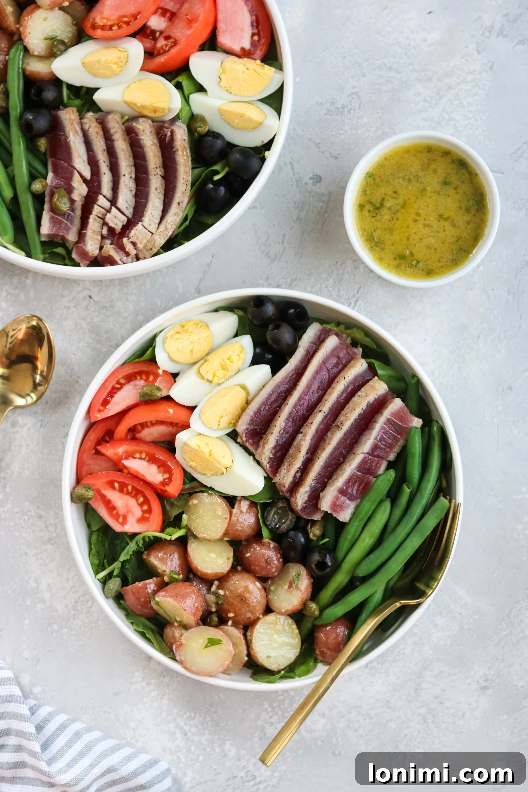 Elegant Whole30 Nicoise Salad with Champagne Vinaigrette 3 Assembling the Whole30 Nicoise Salad Ingredients