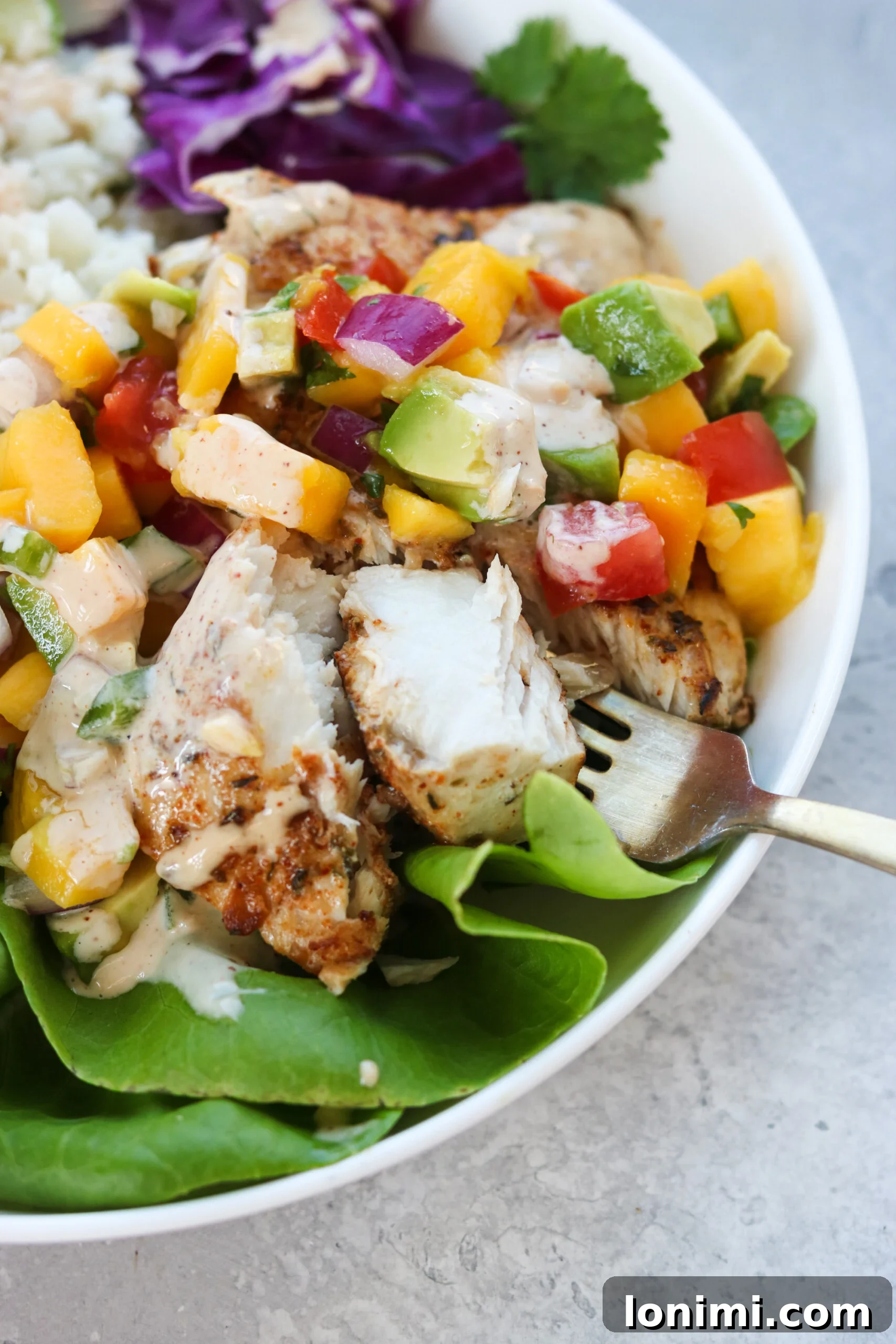 Cooked mahi mahi fillets