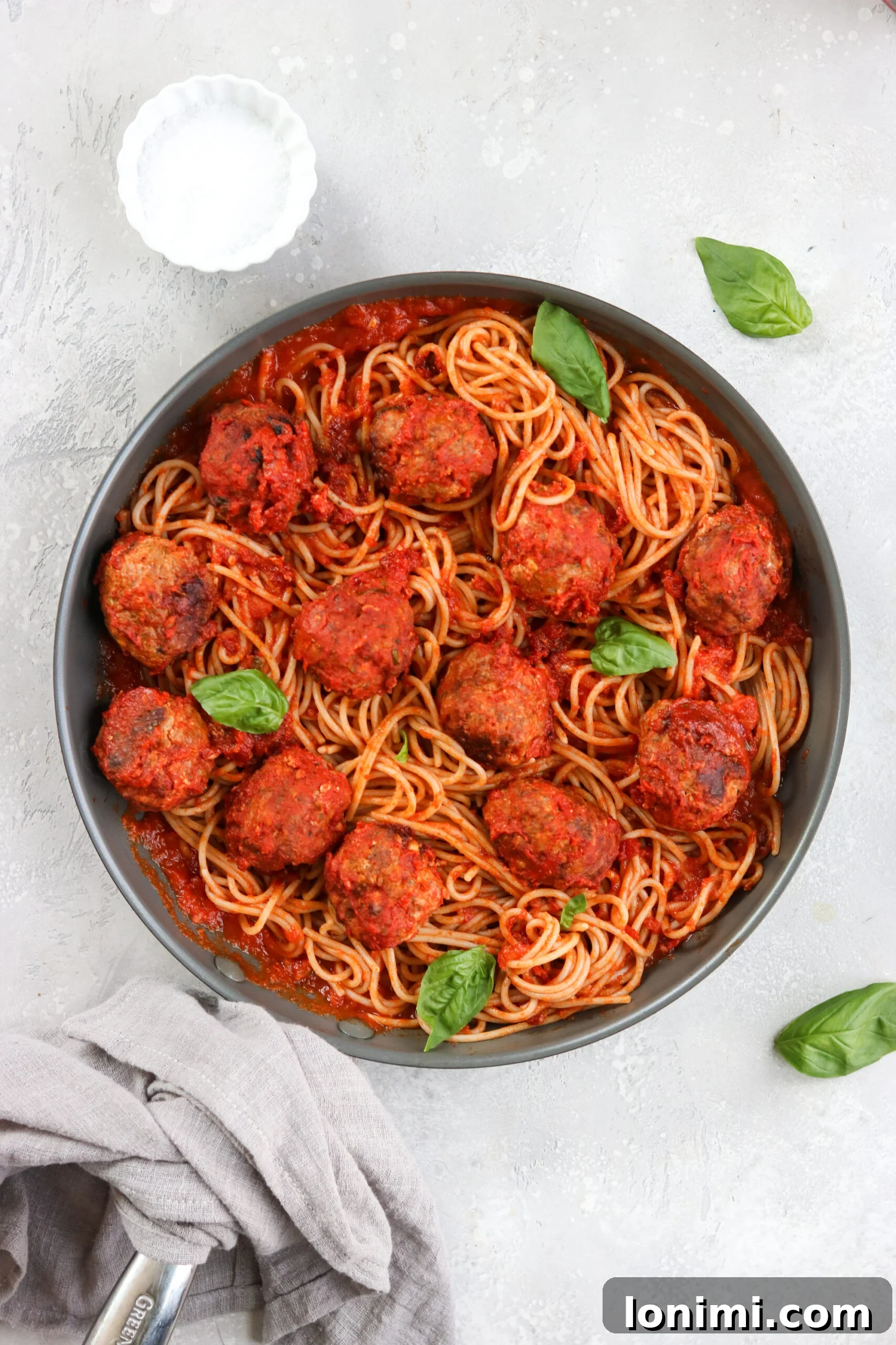 Gluten Free Italian Meatballs and Marinara - A classic comfort food dish made accessible and delicious for everyone with dietary restrictions. These tender meatballs are simmered in rich homemade marinara.