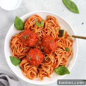 Gluten Free Italian Meatballs with Homemade Marinara