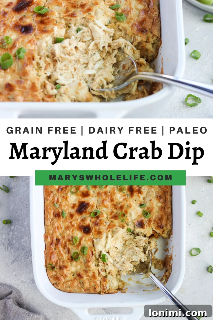 Grain-Free Chesapeake Crab Dip 7 Paleo Maryland Crab Dip in baking dish