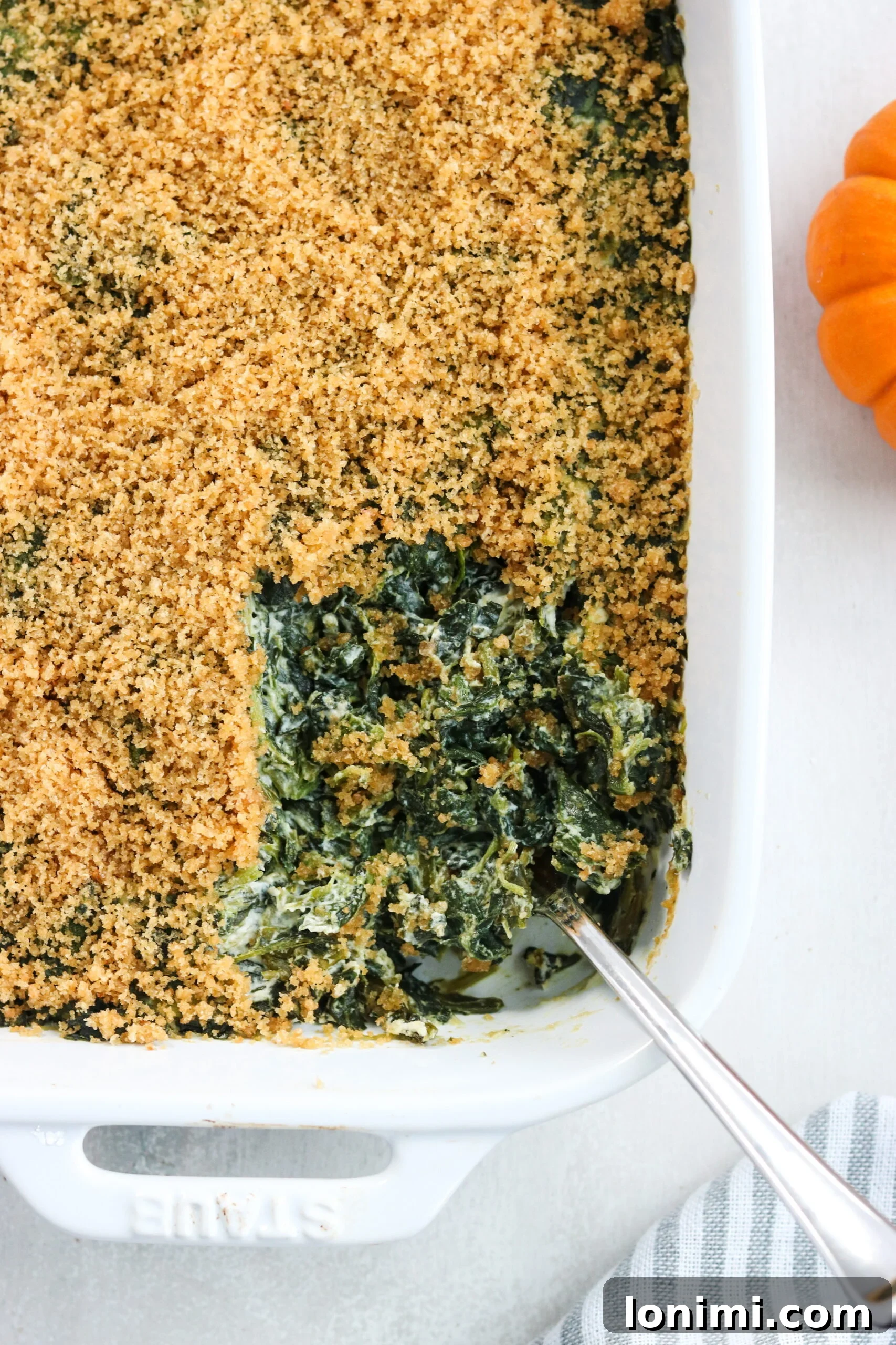 Paleo Creamy Spinach Casserole