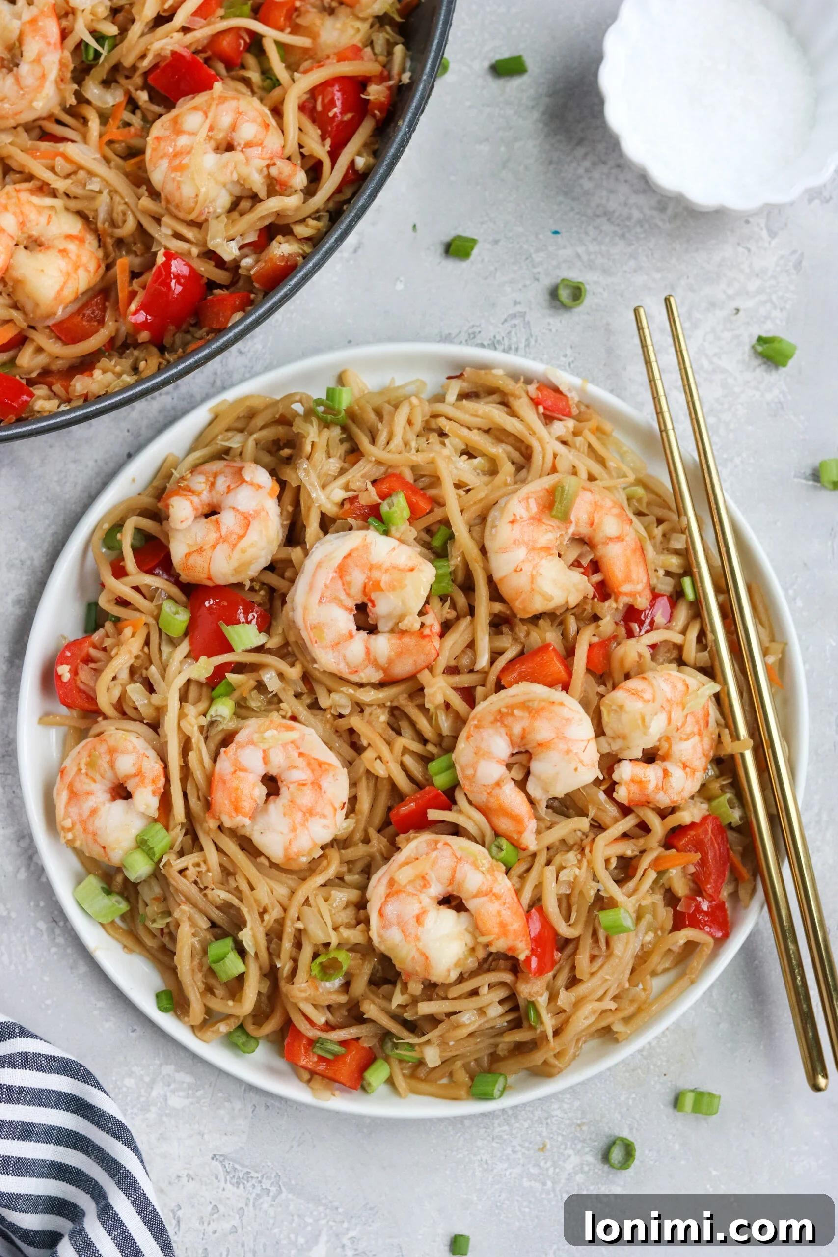 Clean Eating Whole30 Paleo Keto Shrimp Lo Mein 4 Shrimp lo mein gluten free