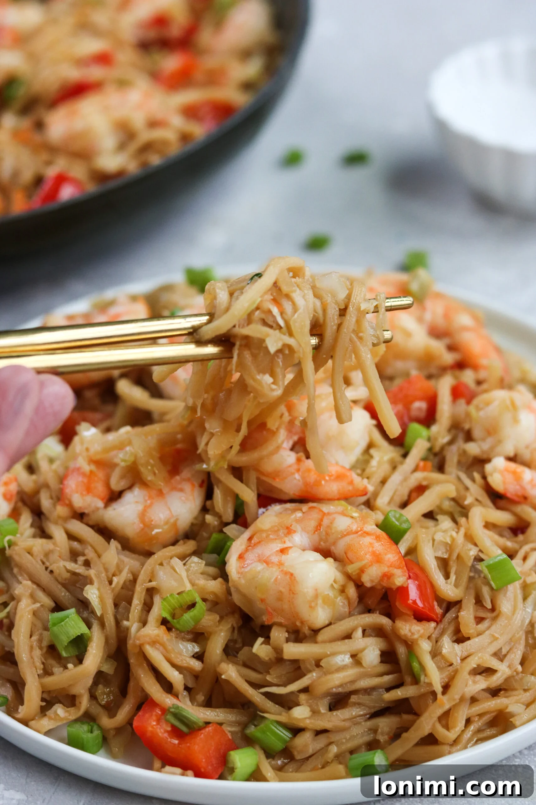 Clean Eating Whole30 Paleo Keto Shrimp Lo Mein 5 Shrimp lo mein Keto