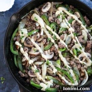 Whole30 Philly Cheesesteak Skillet recipe thumbnail