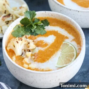 Delicious Whole30 Curried Cauliflower Carrot Soup