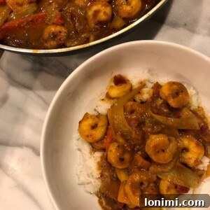 Shrimp Tikka Masala prepared in a single pan