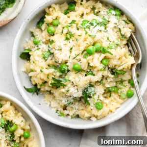 Easy Instant Pot Risotto with Peas