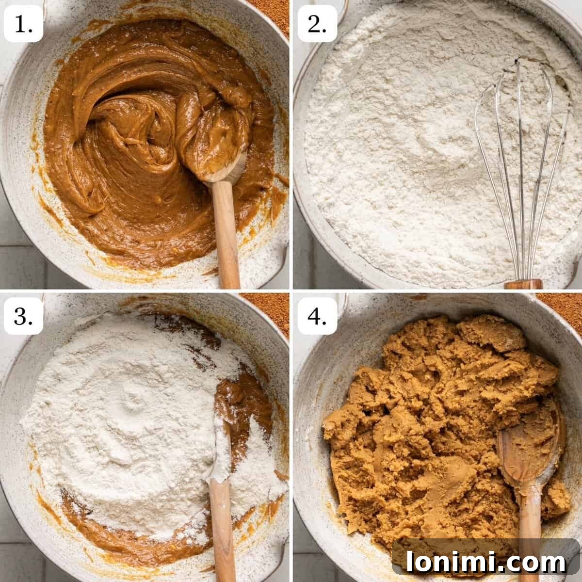 Foolproof Gluten Free Peanut Butter Blossoms 4 the first four steps for how to make peanut butter blossoms