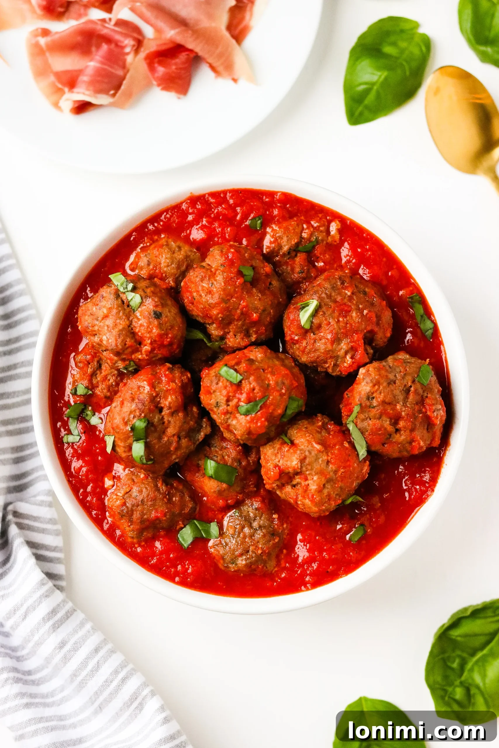 Ingredients for Prosciutto Meatballs