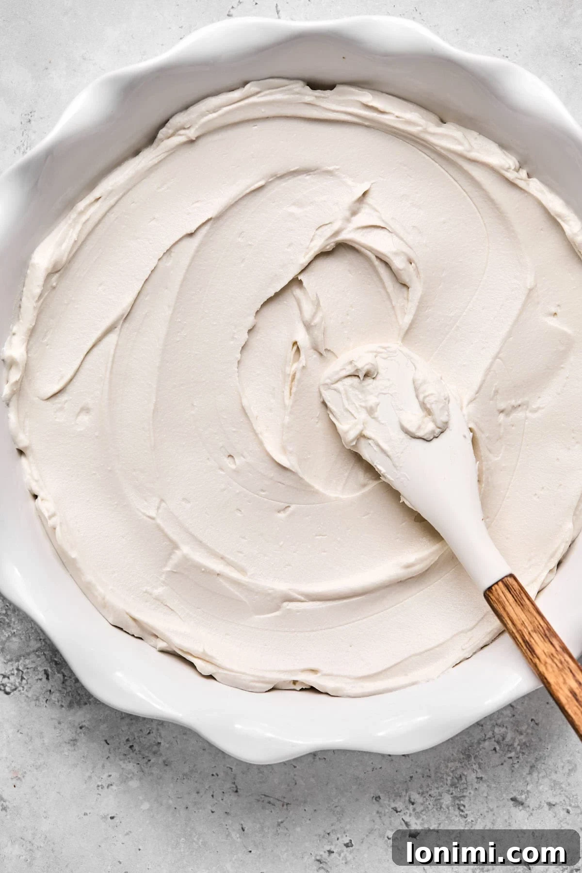 Dairy-Free Cranberry Jalapeno Dip: The Perfect Sweet Heat 8 dairy free cream cheese spread into a pie plate