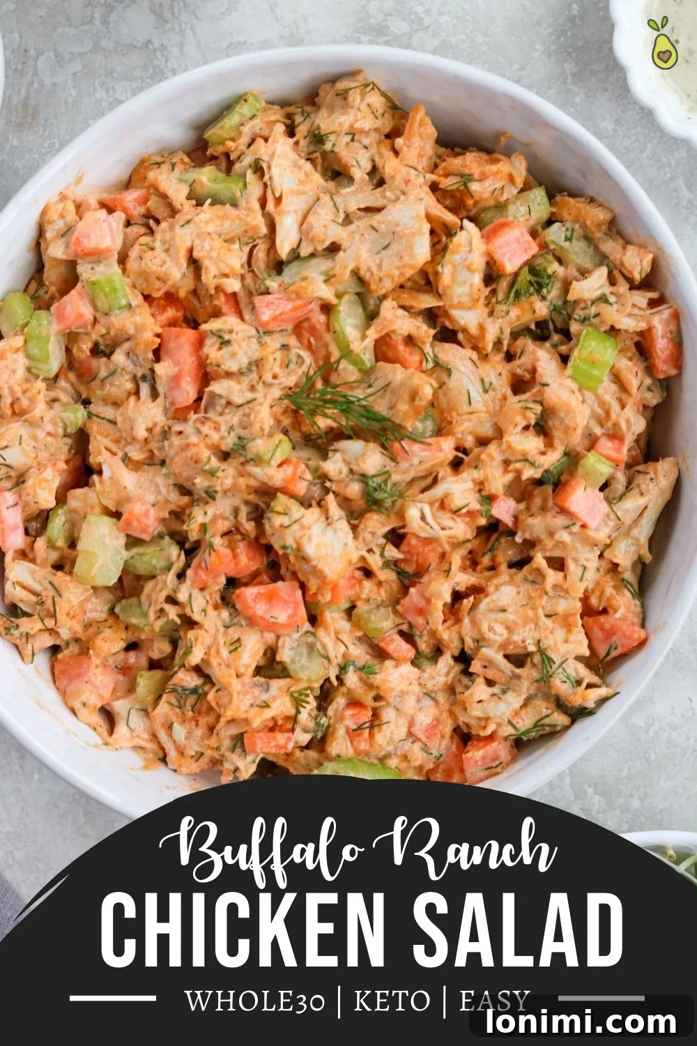 buffalo ranch chicken salad longpin for Pinterest