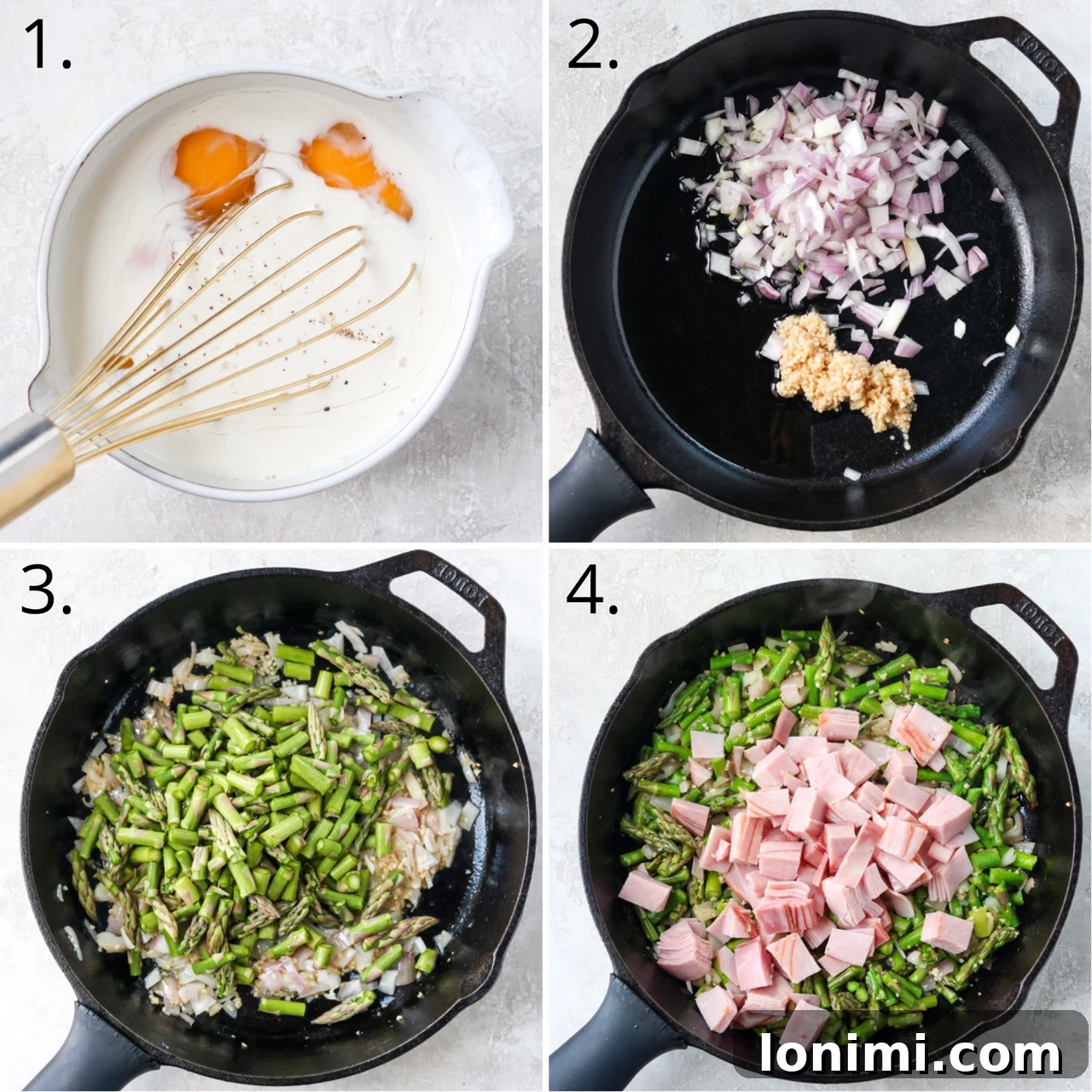 Flourless Quiche Delight 4 Instructions for how to make gluten free quiche