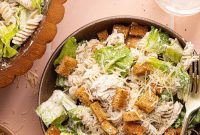Simple Gluten Free Chicken Caesar Pasta Salad