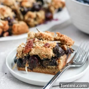Paleo Blueberry Crumb Bars