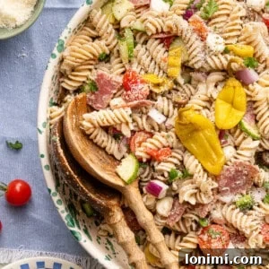 Gluten-Free Italian Pasta Salad Recipe for Delicious Summer Meals 8 Gluten Free Italian Pasta Salad close up half view