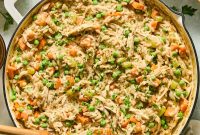 One-Pan Chicken Pot Pie Orzo